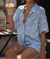 Twee - Delige Blauwe Set - ModeParisienne® Deliah | Twee - Delige Blauwe Set - S - Zarandi Amsterdam