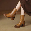 Winter Boots - Premium leren enkellaarsjes voor dames | Duurzaam ontwerp - Bruin - 34 - Zarandi Amsterdam