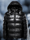 Men's Jacket - Pufferjack met capuchon | Ritssluiting aan de voorkant - Zwart - S - Zarandi Amsterdam