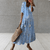 Casual Summer Wear - Raquel | Elegante boho jurk met flatterende pasvorm en mouwloos ontwerp - Blauw - S - Zarandi Amsterdam
