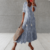 Casual Summer Wear - Raquel | Elegante boho jurk met flatterende pasvorm en mouwloos ontwerp - Lichtblauw - S - Zarandi Amsterdam