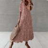Casual Summer Wear - Raquel | Elegante boho jurk met flatterende pasvorm en mouwloos ontwerp - Rood - S - Zarandi Amsterdam