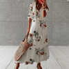 Casual Summer Wear - Raquel | Elegante boho jurk met flatterende pasvorm en mouwloos ontwerp - Wit - S - Zarandi Amsterdam