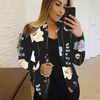 ModeParisienne® Talitha - Blazer da donna con arte di inchiostro e cera | Raffinato e artistico