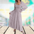 Women Trendy Outfit - Rolenda | Elegante beige maxi - jurk dames van ademende stof met lange mouwen, vloeiende pasvorm en tijdloos ontwerp - S - Zarandi Amsterdam