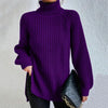 Sweaters - Rollkragenpullover | Relaxed Fit met Lange Mouwen - Paars - S - Zarandi Amsterdam