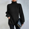 Sweaters - Rollkragenpullover | Relaxed Fit met Lange Mouwen - Zwart - S - Zarandi Amsterdam