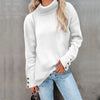 Sweaters - Rollkragenpullover | Komfortabel mit Manschettenknöpfen - Wit - S - Zarandi Amsterdam
