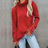 Sweaters - Rollkragenpullover | Komfortabel mit Manschettenknöpfen - Rood - S - Zarandi Amsterdam