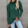 Sweaters - Rollkragenpullover | Komfortabel mit Manschettenknöpfen - Groen - S - Zarandi Amsterdam