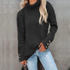 Sweaters - Rollkragenpullover | Komfortabel mit Manschettenknöpfen - Zwart - S - Zarandi Amsterdam