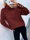 Sweaters - Rollkragenpullover | Komfortabel mit Manschettenknöpfen - Bordeauxrood - S - Zarandi Amsterdam