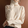 Sweaters - Gebreide Rollkragenpullover | Lange Mouwen Warm - Beige - S - Zarandi Amsterdam
