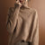 Sweaters - Gebreide Rollkragenpullover | Lange Mouwen Warm - Bruin - S - Zarandi Amsterdam