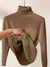 Sweaters - Ademend Rollkragenpullover | Hoge Kraag Stijl - Donkerbruin - S - Zarandi Amsterdam