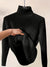 Sweaters - Ademend Rollkragenpullover | Hoge Kraag Stijl - Zwart - S - Zarandi Amsterdam