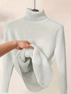 Sweaters - Ademend Rollkragenpullover | Hoge Kraag Stijl - Wit - S - Zarandi Amsterdam