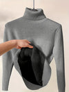 Sweaters - Ademend Rollkragenpullover | Hoge Kraag Stijl - Grijs - S - Zarandi Amsterdam
