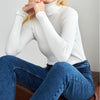 Sweaters - Elegante Rollkragenpullover | Lange Mouwen Casual - Wit - Zarandi Amsterdam
