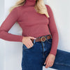 Sweaters - Elegante Rollkragenpullover | Lange Mouwen Casual - Baksteenrood - Zarandi Amsterdam