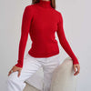 Sweaters - Elegante Rollkragenpullover | Lange Mouwen Casual - Rood - Zarandi Amsterdam