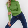 Sweaters - Elegante Rollkragenpullover | Lange Mouwen Casual - Groen - Zarandi Amsterdam