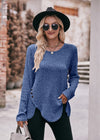 Ronde hals shirt met lange mouwen voor dames | Relaxte pasvorm 3
