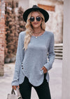 Ronde hals shirt met lange mouwen voor dames | Relaxte pasvorm 4