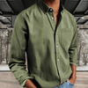 Summer Trend Outfits - Ruffo | Handgemaakt herenhemd van ademend stof met klassieke snit en lange mouwen - Groen - S - Zarandi Amsterdam