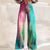 Casual Broeken - Rufina | Boho vintage broek met hoge taille, losse benen en unieke print - S - Zarandi Amsterdam