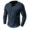 Wolmar - Maglietta Henley a maniche lunghe da uomo