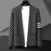 Gilet Oliver Gebreid con Motivo a Blocchi – Cardigan Elegante da Uomo