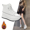 Skyrise Lederen Sneakers - Chunky Hoge Platform (7 cm/2,76 in) Dameschoenen