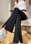 ModeParisienne® Nienna - Pantaloni Neri con Spacco in Taglie Grandi