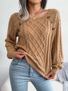 ModeParisienne® Donalyn | Maglione a maniche lunghe lavorato a maglia
