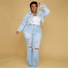 ModeParisienne® Lylia - Stijlvolle Stretch | Slagjeans in Plus Maten