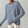 Top a maniche lunghe a righe – Alla moda e comodo