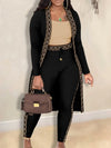 ModeParisienne® Juna - Set outfit skinny elegante 3 pezzi in taglie grandi