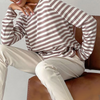 Top a maniche lunghe a righe – Alla moda e comodo