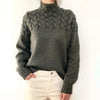 ModeParisienne® Susan - Maglione a collo alto lavorato a maglia per donna