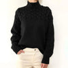ModeParisienne® Susan - Maglione a collo alto lavorato a maglia per donna