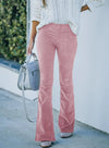 ModeParisienne® Itzayana - Pantaloni da donna a vita alta