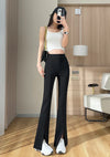 ModeParisienne® Nienna - Pantaloni Neri con Spacco in Taglie Grandi