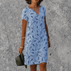 Damesjurken - Sabella | Elegante Maxi Jurk voor Dames met V - hals – Licht en Perfect voor de Zomer - Lichtblauw - S - Zarandi Amsterdam
