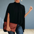 Blouses - Sandrea | Elegante avondblouse dames met lange mouwen, soepele stof en comfortabele pasvorm - Zwart - S - Zarandi Amsterdam