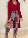 ModeParisienne® Juna - Set outfit skinny elegante 3 pezzi in taglie grandi
