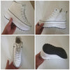 Skyrise Lederen Sneakers - Chunky Hoge Platform (7 cm/2,76 in) Dameschoenen