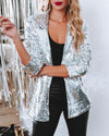 ModeParisienne® Odalina - Glanzende Glitterblazer voor een Glamoureuze Uitstraling