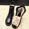 ModeParisienne® Louisa - Zwarte Leren Winterlaarzen