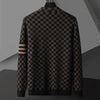 Gilet Oliver Gebreid con Motivo a Blocchi – Cardigan Elegante da Uomo